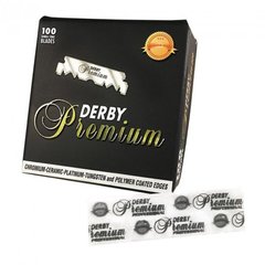 Леза Derby Premium Single Edge Razor Blades, 100 шт 1/2