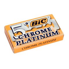 Леза для безпечної бритви BIC Chrome Platinum 5 шт