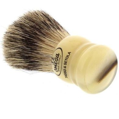 Помазок для гоління Omega 11047 Badger / Bristle Shaving Brush