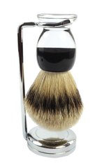 Помазок для гоління з тримачем Golddachs black badger hair