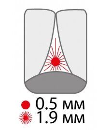 Довгі міжзубні щітки paro isola long, xxx-тонкие, Ø 1.9 мм, 10 шт., 71012