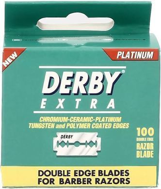 Леза для безпечної бритви Derby Extra BOX 100 лез