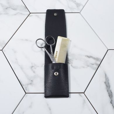 Набор №2 для бороды Dovo Solingen, рог, кожа