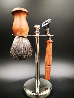 Бритвенный набор Gold dachs shaving set wood  Mach3