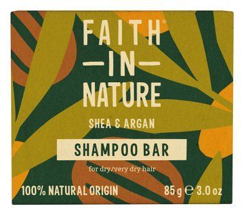 Шампунь натуральный твердый Faith in Nature с ши и арганой, 85 г