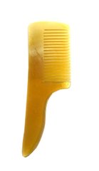 Расческа для бороды из рога с ручкой Golddachs 8,5 см