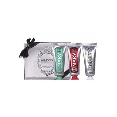 Набор зубных паст Marvis 3x25мл (Classic Strong Mint , Whitening Mint, Cinnamon Mint)