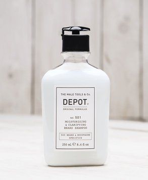 Depot 501 Очищающий и увлажняющий шампунь для бороды, 250 мл