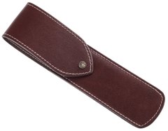 Коричневый кожаный чехол для клинковой бритвы Dovo 9022051