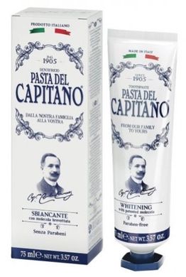 Зубна паста відбілююча Pasta Del Capitano Whitening 1905, 75 мл