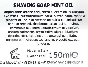 514001 Мыло  для бритья Dovo MINT SHAVING SOAP, 150 ml