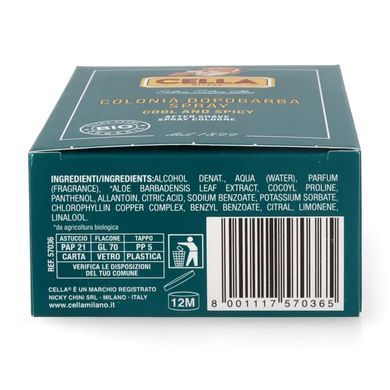 Одеколон Cella BIO Aftershave Cologne Spray Cool and Spicy, 100 мл