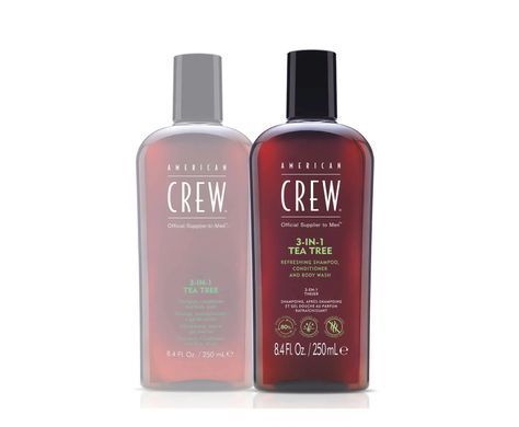 Чоловічий шампунь American Crew 3 in 1 Tea Tree, 250 мл
