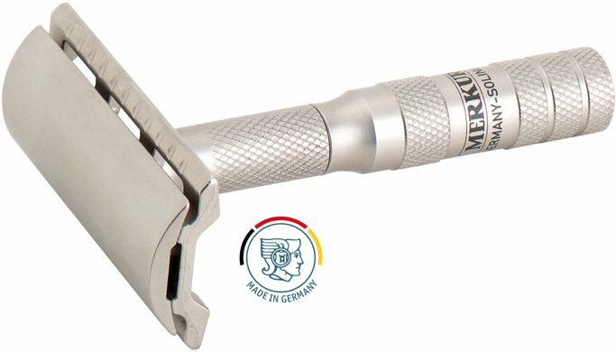 Бритва дорожная Merkur Travel Razor 933 INOX with Leather Case