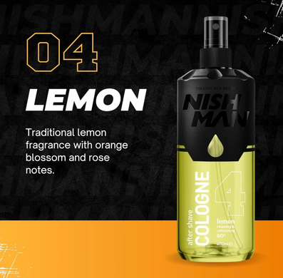 Одеколон Nishman Lemon Cologne No.4 150мл