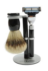 Набір для гоління MACH 3 black Golddachs shaving set