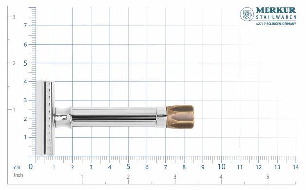Бритва Т-образная Merkur 500 Progress, латунь