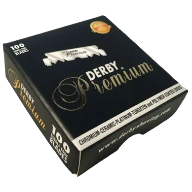 Леза Derby Premium Single Edge Razor Blades, 100 шт 1/2