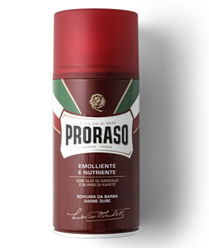 Піна для гоління Proraso для жорсткої щетини, сандал (червона лінія), 300 мл