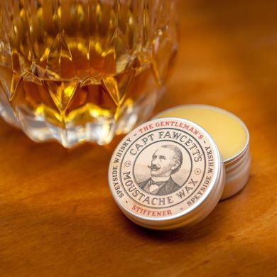 2227 Віск для вус Captain Fawcett's Gentleman's Stiffener Malt Whisky Moustache Wax, 15 мл