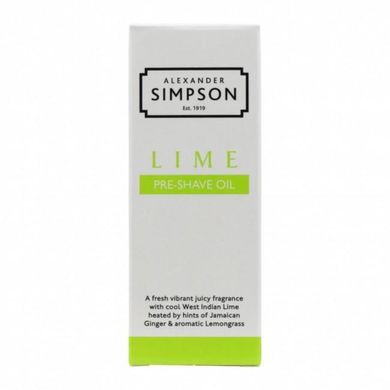 Олія до гоління Alexander Simpson Lime Pre-Shave Oil