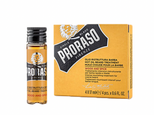 Інтенсивний догляд за бородою Proraso Hot Oil Beard Treatment WS 4x17ML