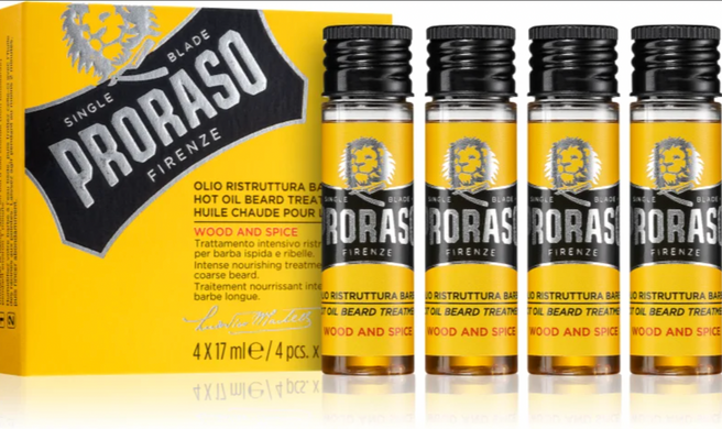 Інтенсивний догляд за бородою Proraso Hot Oil Beard Treatment WS 4x17ML