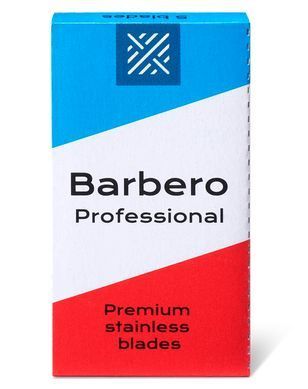 Лезвия для безопасной бритвы Barbero Professional Razor Blades, 5 шт