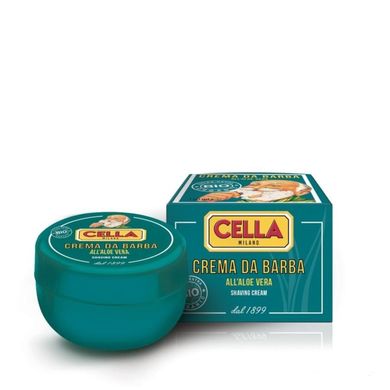 Мыло для бритья Cella Bio Organic with aloe vera Shaving Cream Soap 150 мл