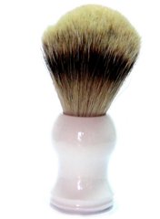 Помазок для гоління Golddachs shaving brush white with hog bristles