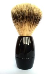 90127000 Помазок из рога Dovo Solingen Shaving brush silvertip badger African cow horn