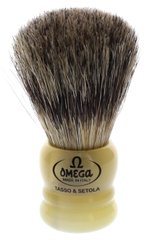 Помазок для гоління Omega 11047 Badger / Bristle Shaving Brush