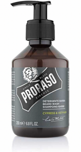 Шампунь для бороды Proraso Beard Shampoo Cypress & Vetyver 200 мл