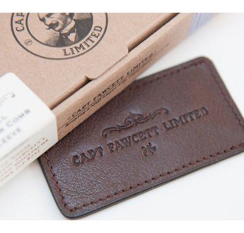 7779 Кожаный чехол для гребня для бороды Captain Fawcett's