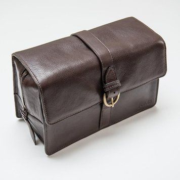 8890 Кожаная мужская косметичка  Captain Fawcett's Leather Washbag